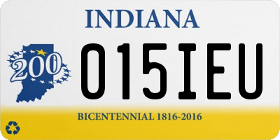 IN license plate 015IEU