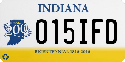 IN license plate 015IFD