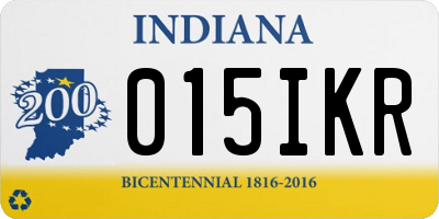 IN license plate 015IKR