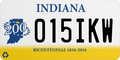 IN license plate 015IKW