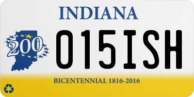 IN license plate 015ISH