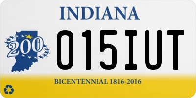 IN license plate 015IUT