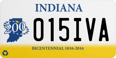 IN license plate 015IVA