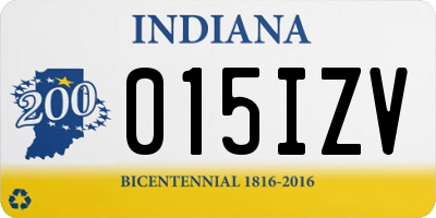 IN license plate 015IZV