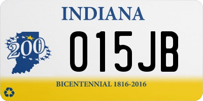 IN license plate 015JB