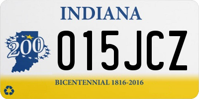 IN license plate 015JCZ