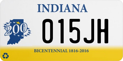 IN license plate 015JH