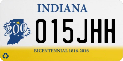 IN license plate 015JHH