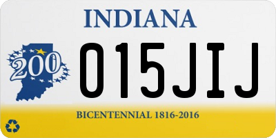 IN license plate 015JIJ