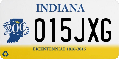 IN license plate 015JXG
