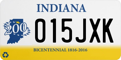 IN license plate 015JXK