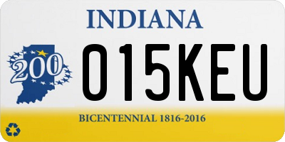 IN license plate 015KEU