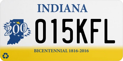 IN license plate 015KFL
