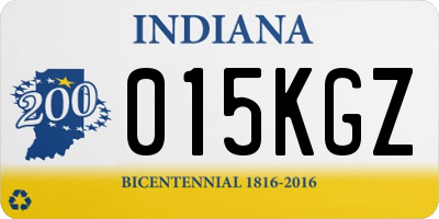 IN license plate 015KGZ