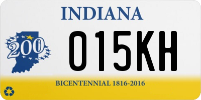 IN license plate 015KH