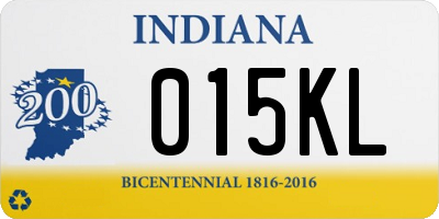 IN license plate 015KL
