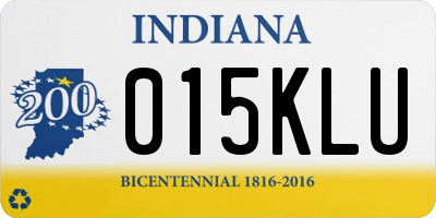 IN license plate 015KLU