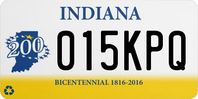IN license plate 015KPQ