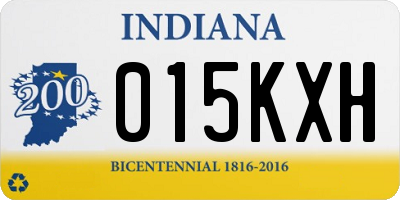 IN license plate 015KXH