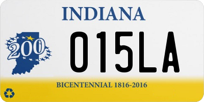 IN license plate 015LA