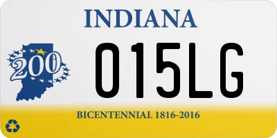 IN license plate 015LG