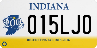 IN license plate 015LJO