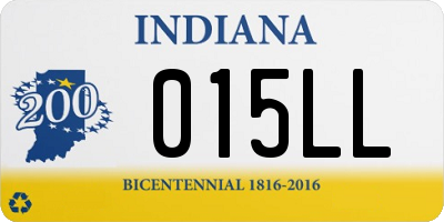 IN license plate 015LL