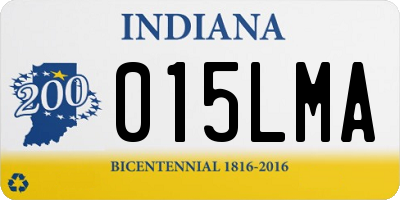IN license plate 015LMA