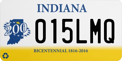 IN license plate 015LMQ