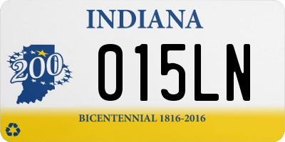 IN license plate 015LN