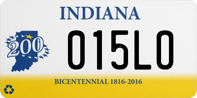 IN license plate 015LO