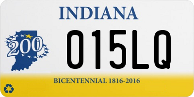 IN license plate 015LQ