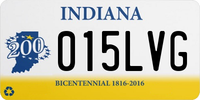 IN license plate 015LVG