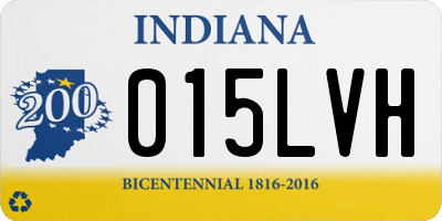 IN license plate 015LVH