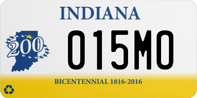 IN license plate 015MO