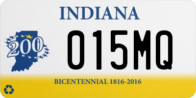 IN license plate 015MQ