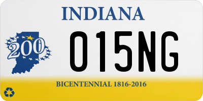 IN license plate 015NG