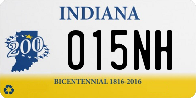 IN license plate 015NH