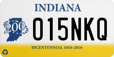 IN license plate 015NKQ