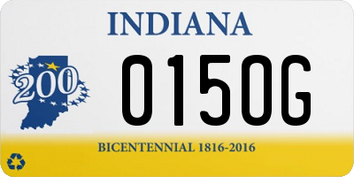 IN license plate 015OG