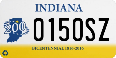 IN license plate 015OSZ