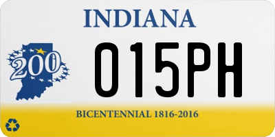 IN license plate 015PH