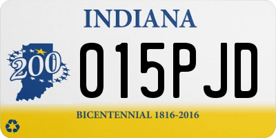 IN license plate 015PJD