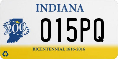 IN license plate 015PQ