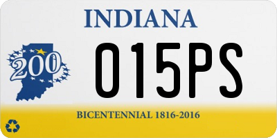 IN license plate 015PS