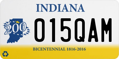IN license plate 015QAM