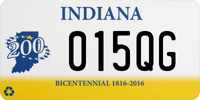 IN license plate 015QG