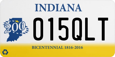IN license plate 015QLT