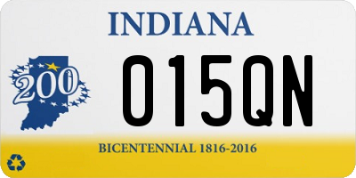 IN license plate 015QN