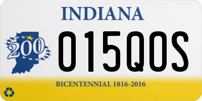 IN license plate 015QOS